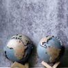 "Captivating Hand-Carved Wooden Globe: A Touch of Elegance and Wanderlust Crafted by Wild Roots - Mango Wood Masterpiece for Office and Home Decor"