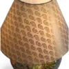 Round Bowl Lamp Terrarium with LED light and greenery by Wildroots