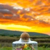 Volcano jar terrarium with lush green plants by Wildroots
