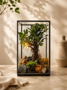 16.5"X10" Cuboidal Box Live Bonsai Terrarium