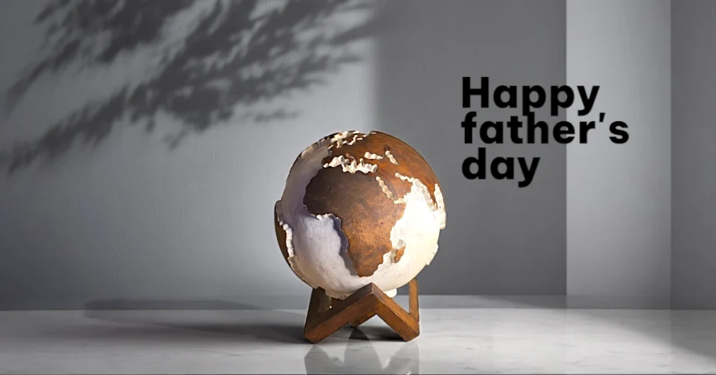 Handcrafted wooden globe and jaguar figurine with a terrarium – perfect Father’s Day gift by Wild Roots Gifting