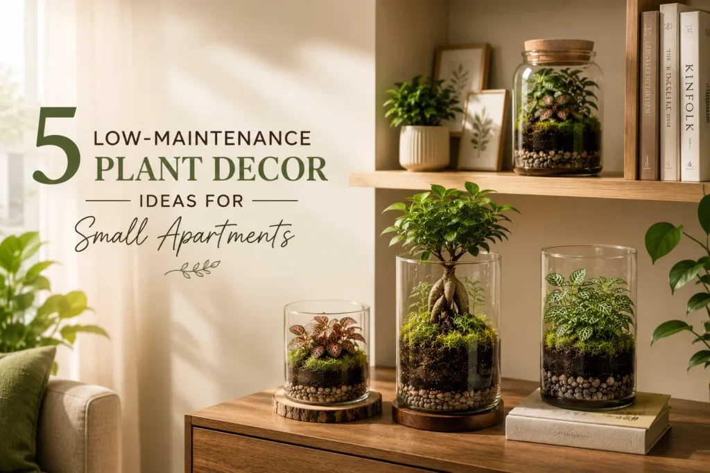 low maintenance plant decor ideas for small apartments