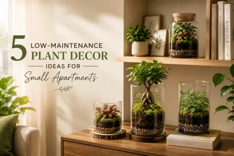 low maintenance plant decor ideas for small apartments