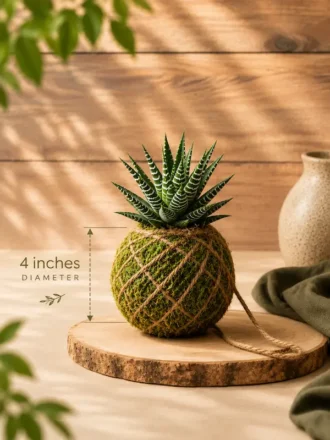 kokedama moss balls by wild roots gifting