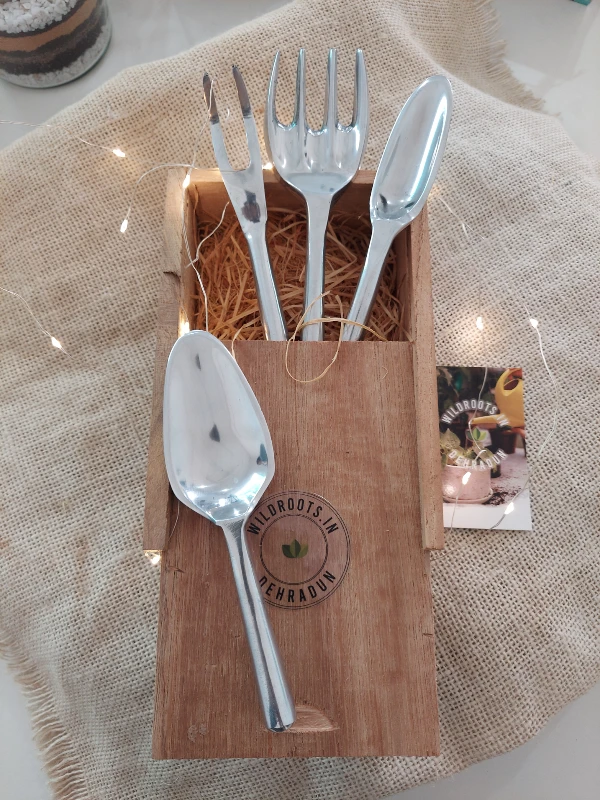 Aluminium Mini Gardening Tools (Set of 4) by Wild Roots